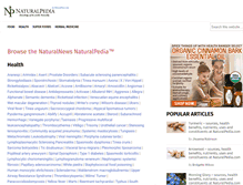 Tablet Screenshot of naturalpedia.com